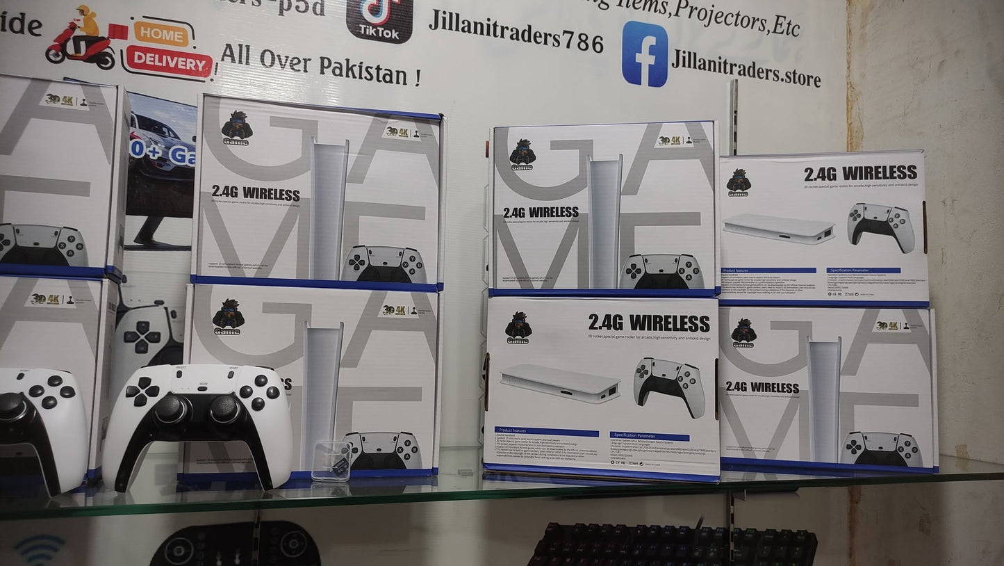 M15 Game Stick 4K, 64 GB 20,000 Plus built in games and Video Game Console Retro Classic Games 2.4G Double Wireless Controller for PS1/GBA/SNES