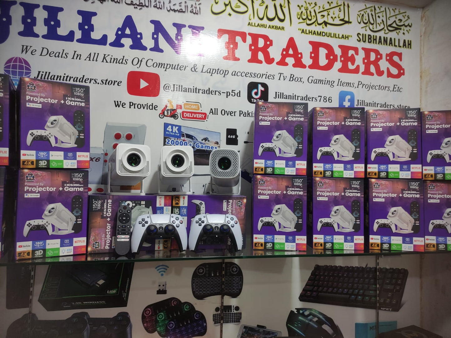 HCS350 Max Latest 2 in 1 With Game Projector 3D Gaming 4k Android 11 150 Lumen Wireless Smart Projector With Wireless Gamepad