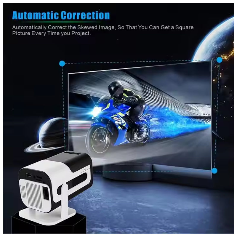JY320 Portable Projector With 4K Android 11.0 300ANSI 1080P Max Resolution WIFI6 and BT5.0 Pico