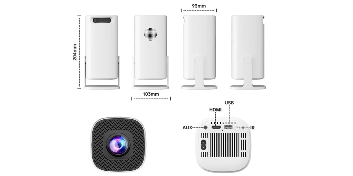 S40 Max Mini 4K Android 11V 160 Lumens 36000+ Gaming 1080P Smart Projector