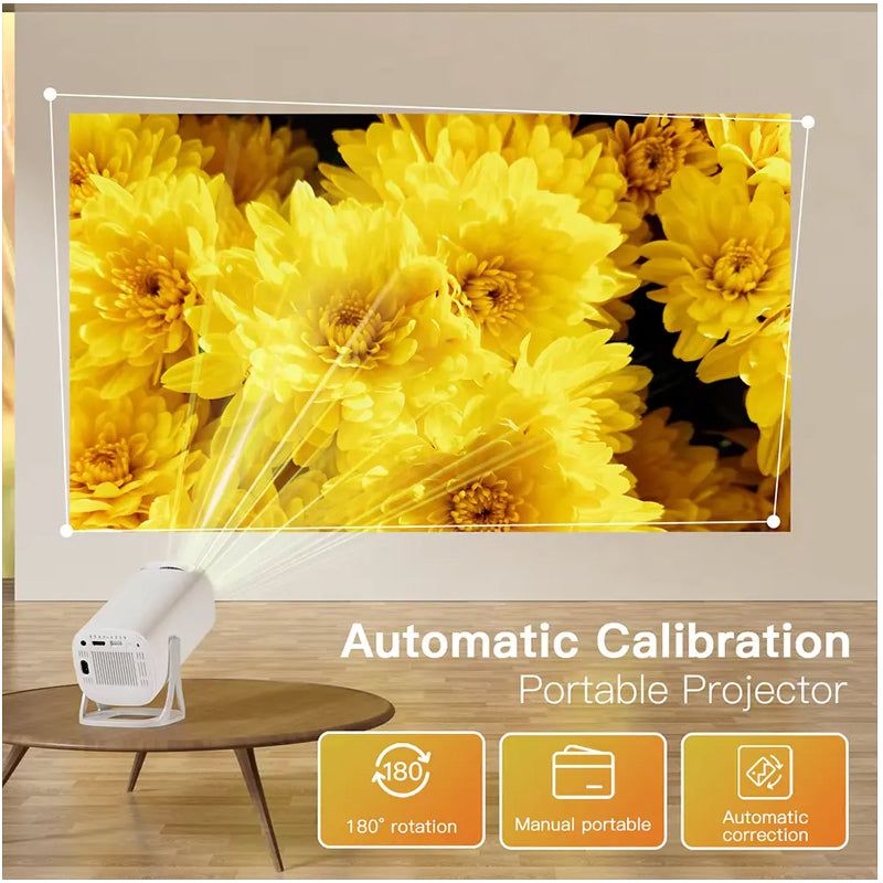 S40 Smart Android 11 Mini Projector WIFI6 Support 4K 1080P BT5.0 Projector 1280*720P Home Cinema Portable Projector