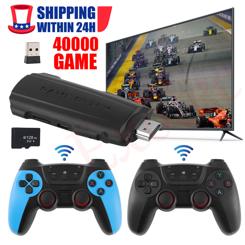 X2 PRO 64G 41000+ Games 4K Game Stick HD 3D Retro Video Game Console Wireless