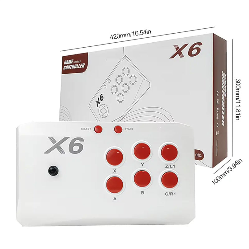 X6 Retro HD Wireless Video Arcade Game Console HDMI-compatible over 20,000 plus games, 2 Player Arcade Joysticks, Wired Arcade Joysticks for kids, Plug and play gaming arcade Joystick and fighting games best arcade joystick for 90s