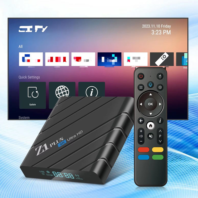 Z1 Plus 4K Android 12.0 TV Box 5G for Smart TV Ultra HD Quad Core TV Box 2.4G 5G Wifi 4GB+64GB Smart Tv Box