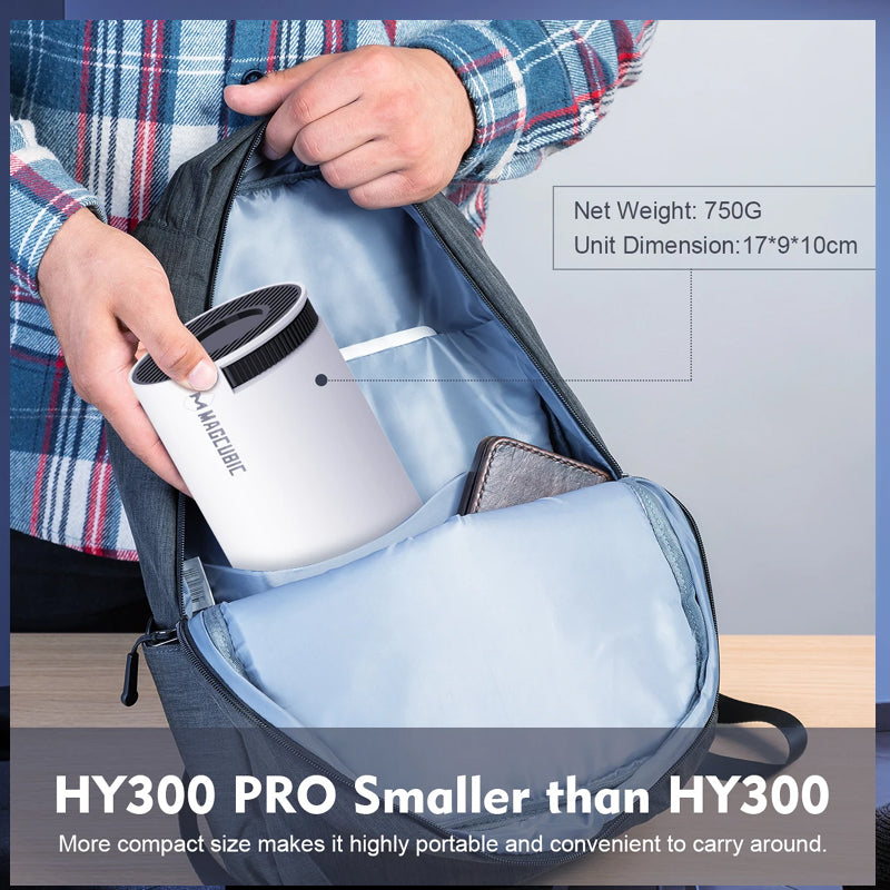 HY300 Projector 4k Android 11 With 1080p4K Android 11 Dual Wifi6 260ANSI Allwinner H713 BT5.0 1080P 1280*720P Home Cinema Outdoor Projetor