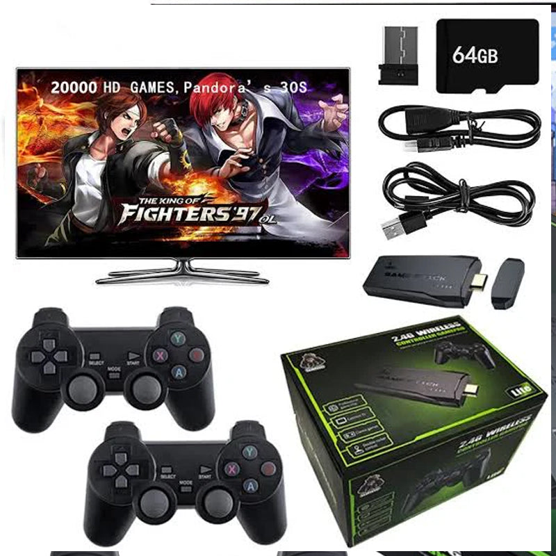 M8 HDMI Game Stick Lite Console 2.4G Wireless Controllers 4K Video Game Retro Box